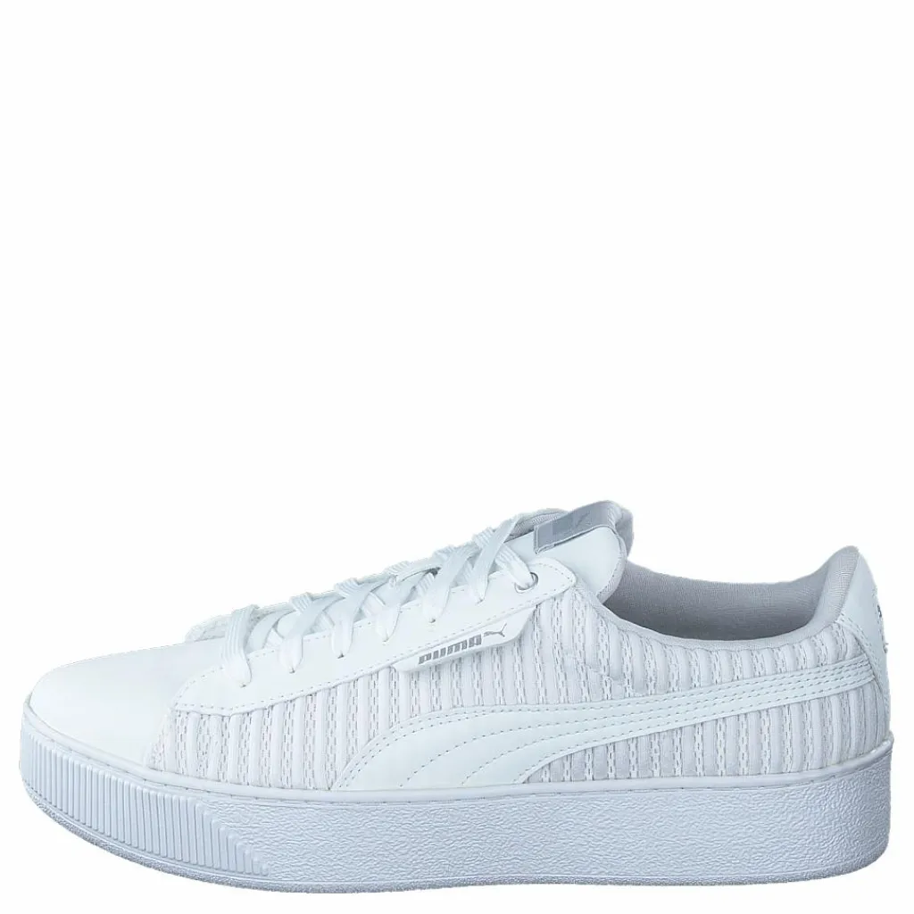 Puma Vikky Platform Ep Q2 White- White Vit Discount