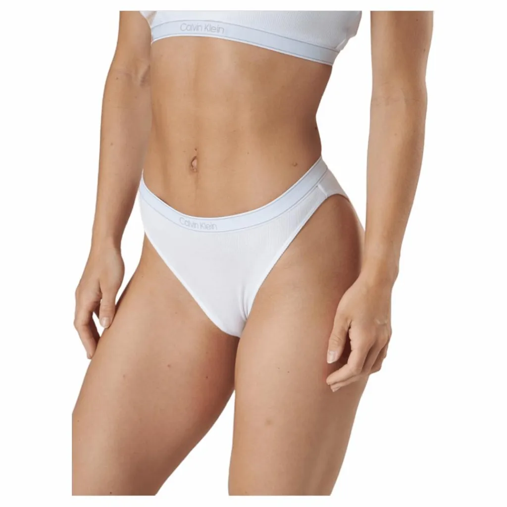 Calvin Klein Pure Fashion Cheeky Bikini Brief White Vit Clearance