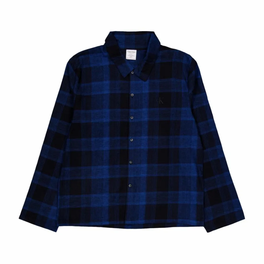 Pure Flannel L/s Button Down Black*Calvin Klein
