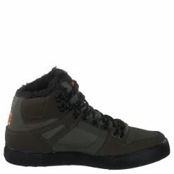 Pure High-top Wc Wnt Dusty Olive/orange*DC Shoes Online
