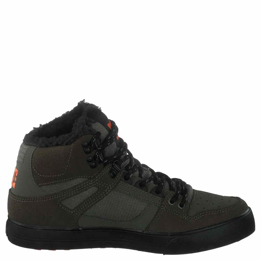 Pure High-top Wc Wnt Dusty Olive/orange*DC Shoes Online