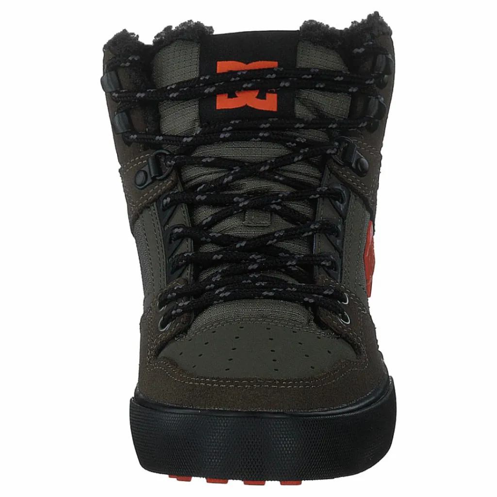 Pure High-top Wc Wnt Dusty Olive/orange*DC Shoes Online