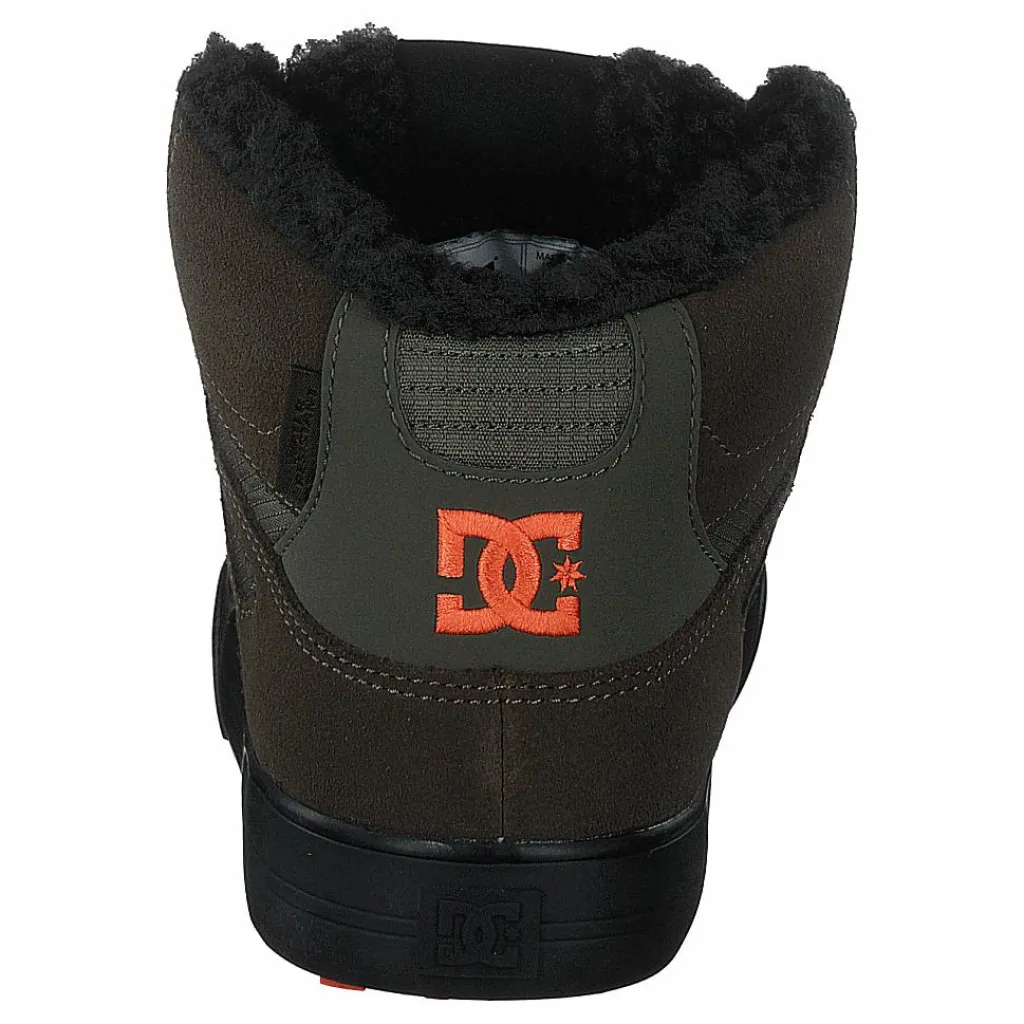Pure High-top Wc Wnt Dusty Olive/orange*DC Shoes Online