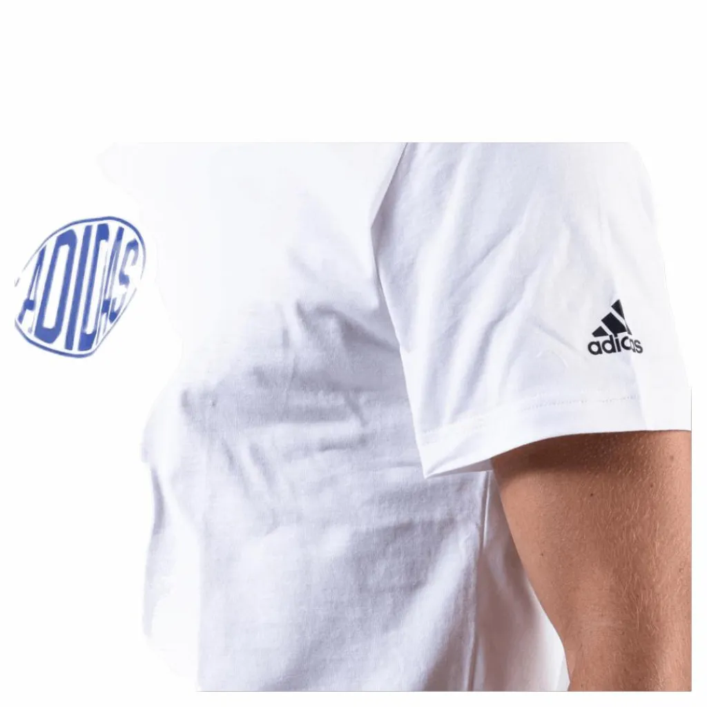 adidas Q3 Shop Tee 1 White Vit Online