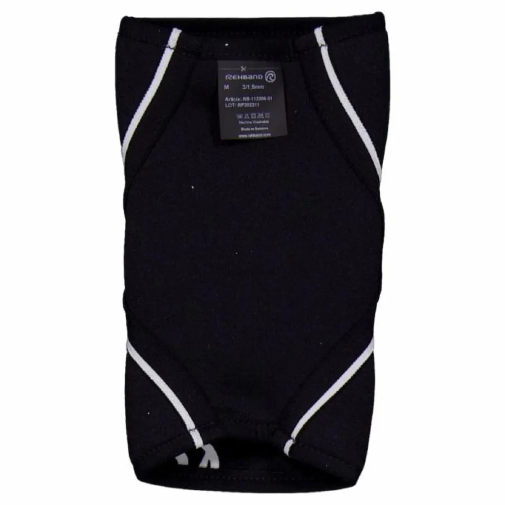 Qd Elbow Sleeve 3mm Black*Rehband Discount