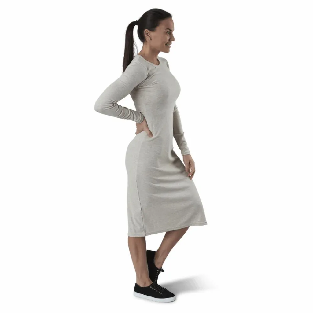 NOUN Quinn Rib Dress Beige Best