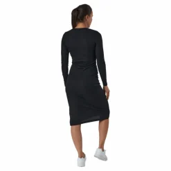 BLACC Quinn Rib Dress Black Svart Discount