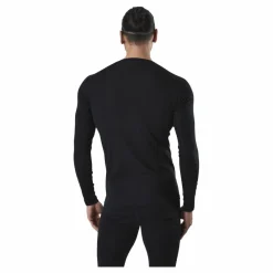 Norfolk Ragnar Long Sleeve Base Layer 100% Merino Wool Black Svart Online