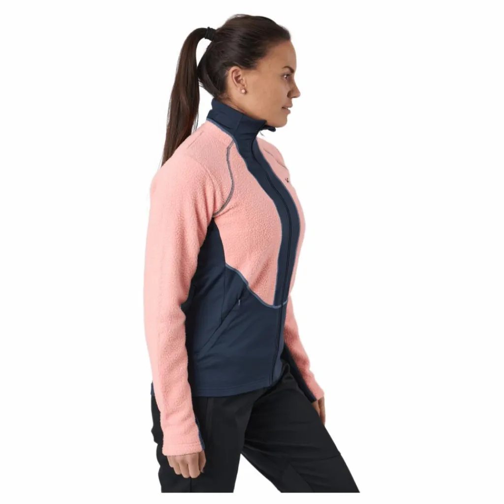 Kari Traa Ragnhild Full Zip Midlayer Silk Rosa