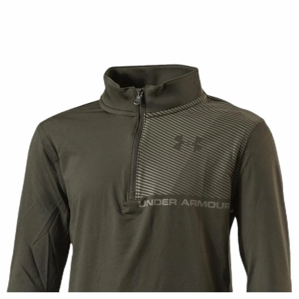 Under Armour Raid 1/4 Zip Junior Green Grön Clearance