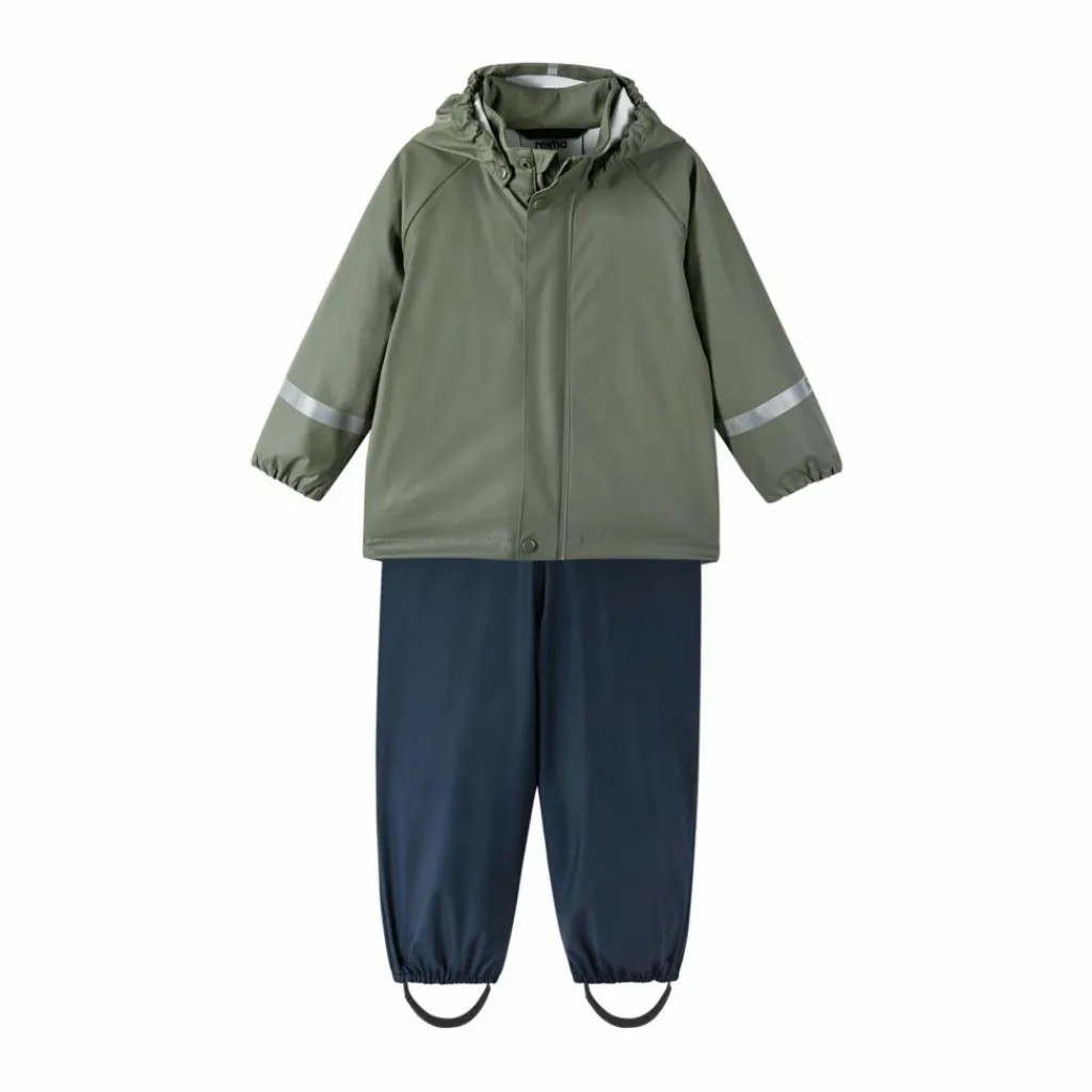 Reima Rain outfit Tihku Greyish green Flerfärgad Hot