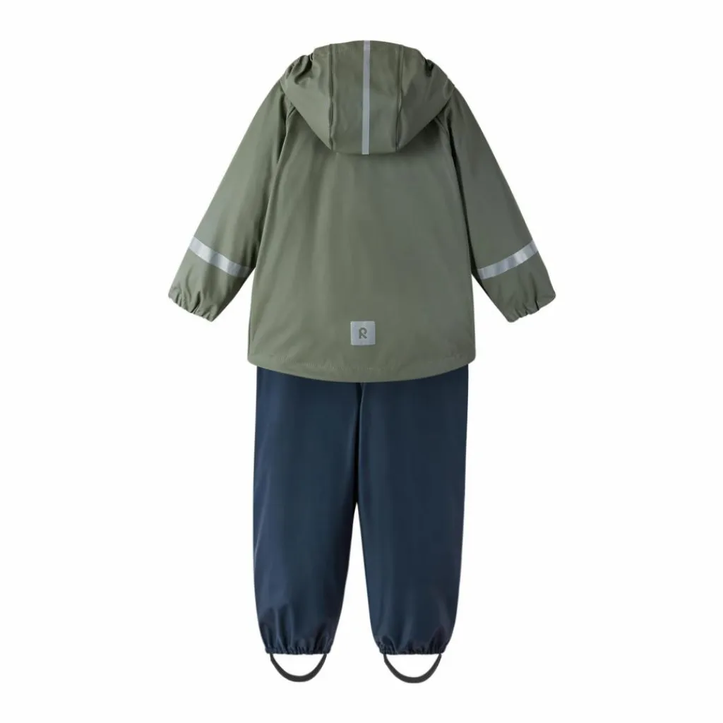Reima Rain outfit Tihku Greyish green Flerfärgad Hot
