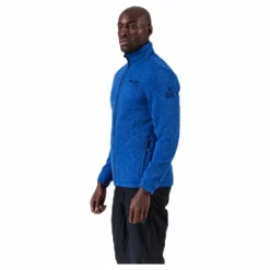 Ralf Melange Fleece Jacket w. Windproof Lining Blue*Weather Report Outlet