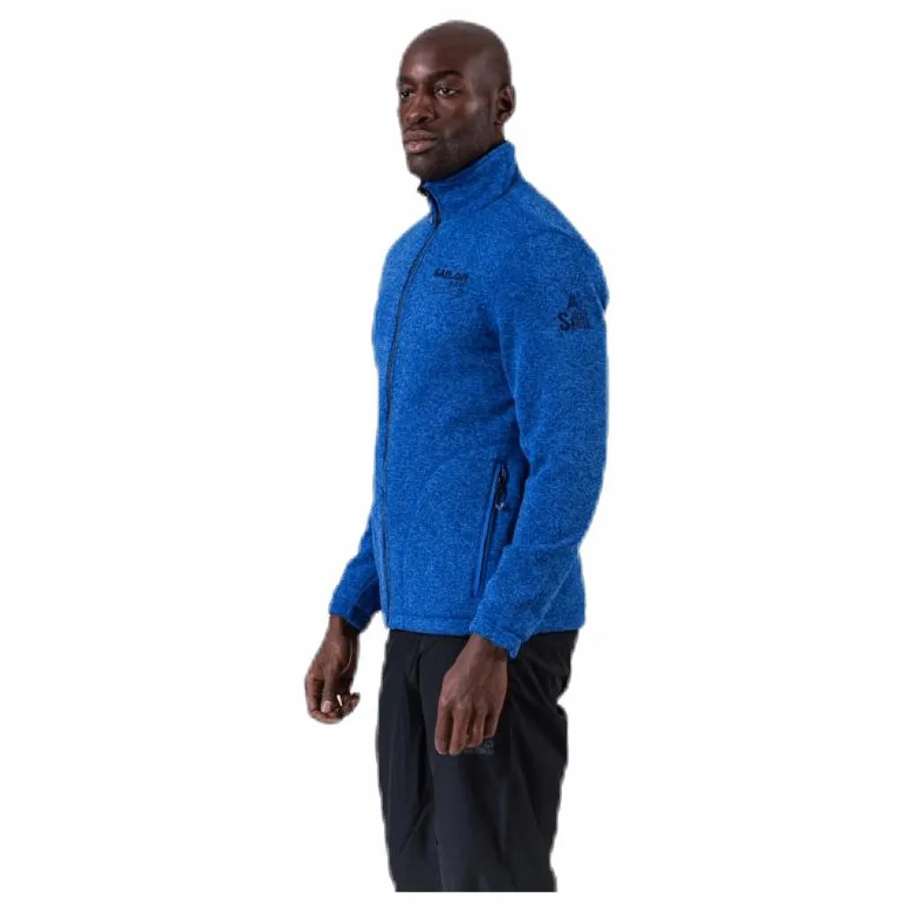 Ralf Melange Fleece Jacket w. Windproof Lining Blue*Weather Report Outlet