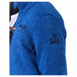 Ralf Melange Fleece Jacket w. Windproof Lining Blue*Weather Report Outlet