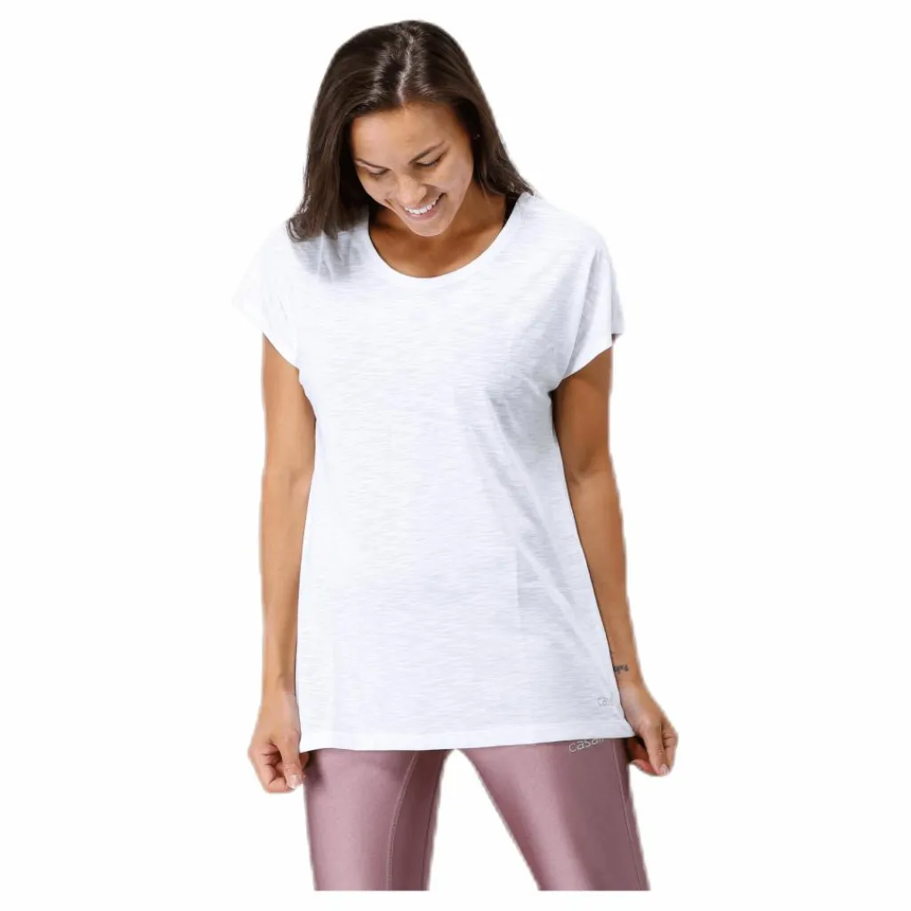 Casall Raw Elastic Tee White Vit