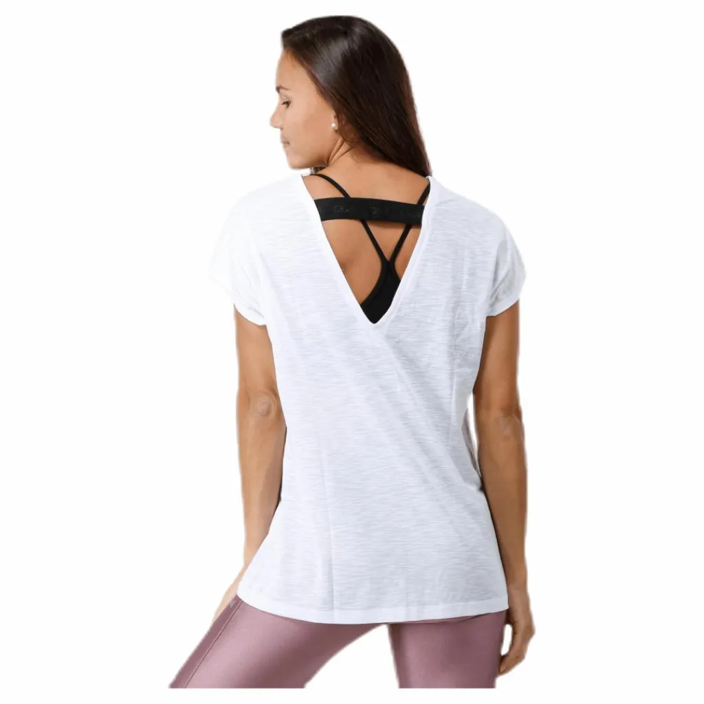 Casall Raw Elastic Tee White Vit