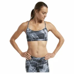 Reebok RC Skinny Bra AOP Black Grå New