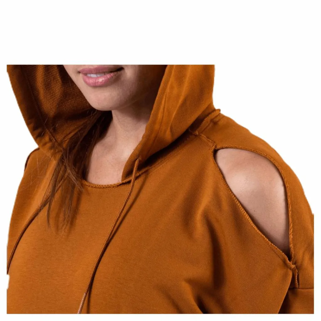 Nike Rebel Slash Fleece Hoodie GRX Brown Brun Best