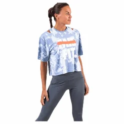 Nike Rebel SS Crop Top White/Grey Flerfärgad New