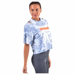 Nike Rebel SS Crop Top White/Grey Flerfärgad New