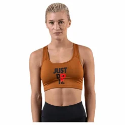 Rebel Swoosh JDI Bra Brown/Red*Nike Sale