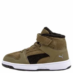 Puma Rebound Layup Fur SD V PS Green Brun Online