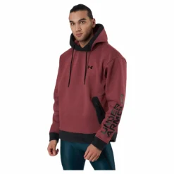 Under Armour Recover Fleece Hoodie Purple Lila New