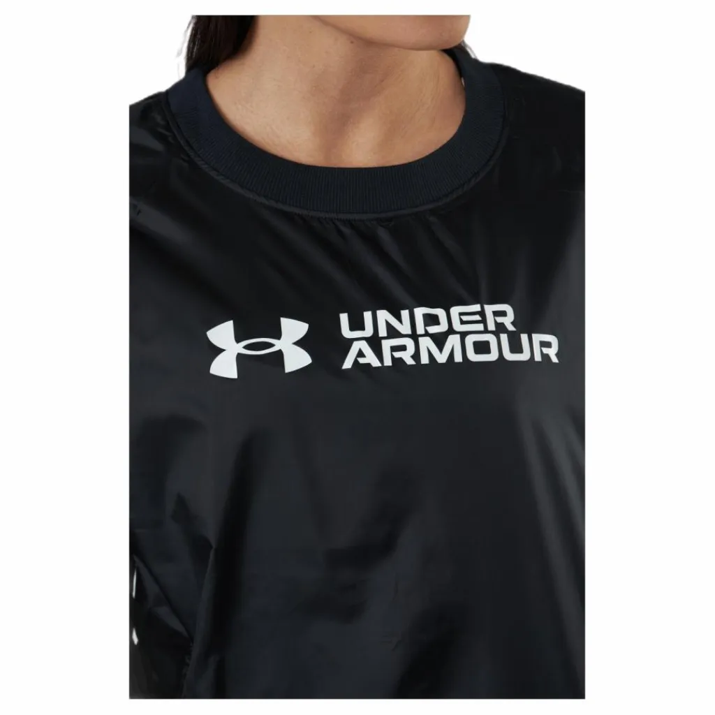 Under Armour Recover Woven Shine Crew Black Svart