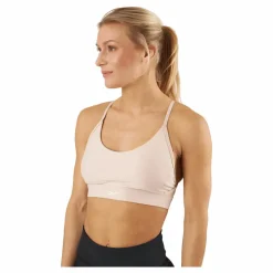 Reebok Lux Strappy Sports Bra Sofecr Beige New