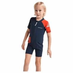 Didriksons Reef Kids Swimsuit Blue Blå Outlet