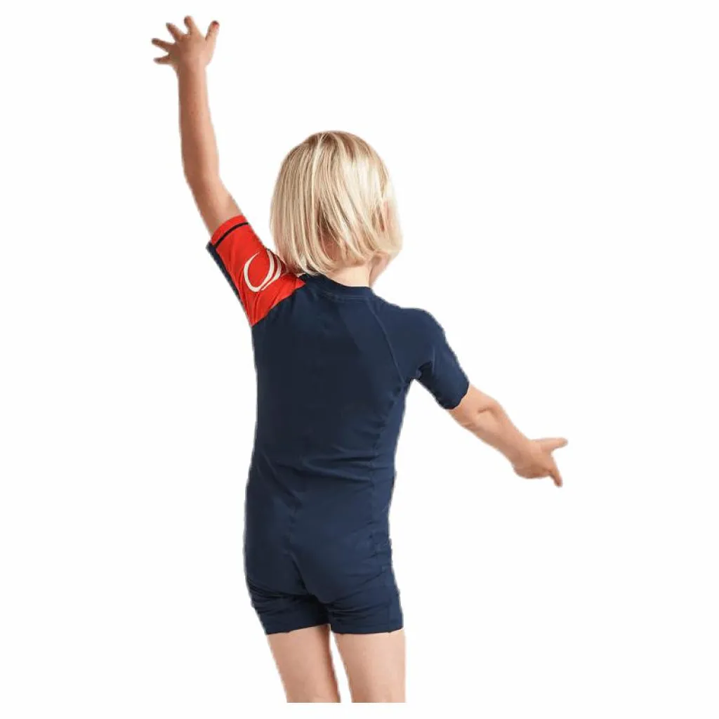Didriksons Reef Kids Swimsuit Blue Blå Outlet