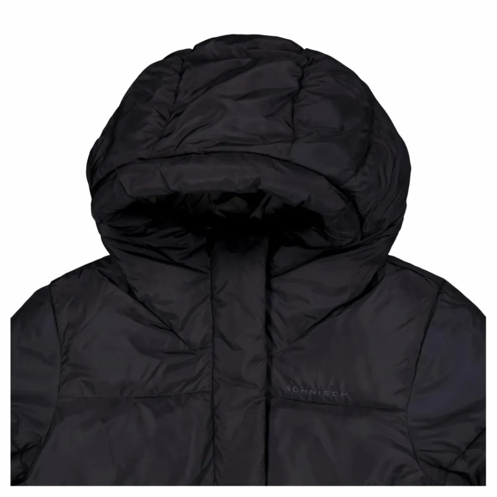 Röhnisch Reign Hood Coat Black Svart Outlet