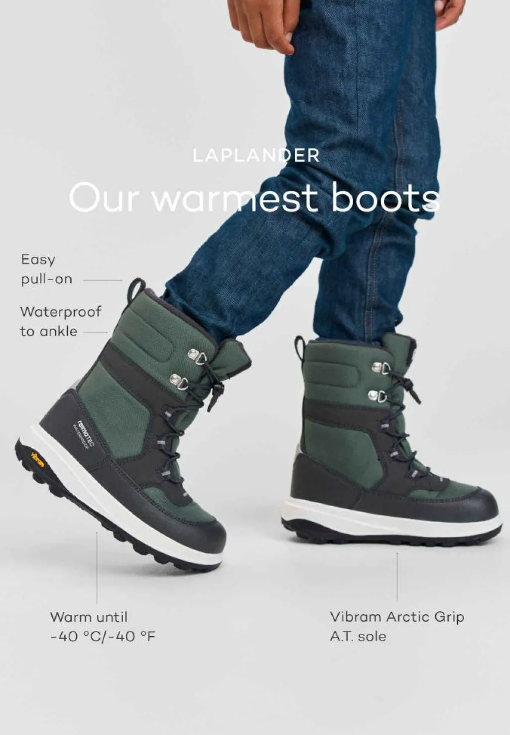 Reima tec Winter Boots, Lapland Cinnamon Brown Best