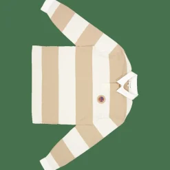 Lacoste Relaxed Fit Striped Rugby Polo Viennese/lapland Beige Online