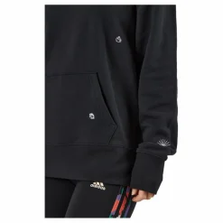 adidas Relaxed Hoodie with Healing Crystals-Inspired Graphics Black Svart Hot