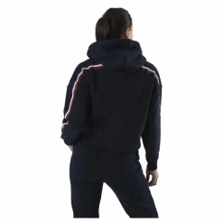 Tommy Hilfiger Sport Relaxed Tape Hood Blue Blå Clearance