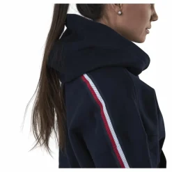 Tommy Hilfiger Sport Relaxed Tape Hood Blue Blå Clearance