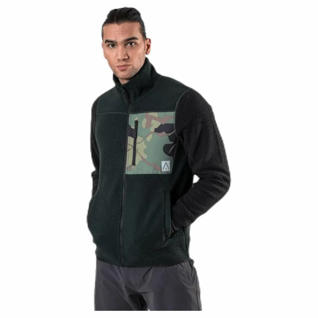 Retro Pile Jacket Green*ColourWear Discount