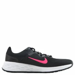 Revolution 6 Big Kids' Road Running Shoes BLACK/HYPER PINK-PINK FOAM*Nike New