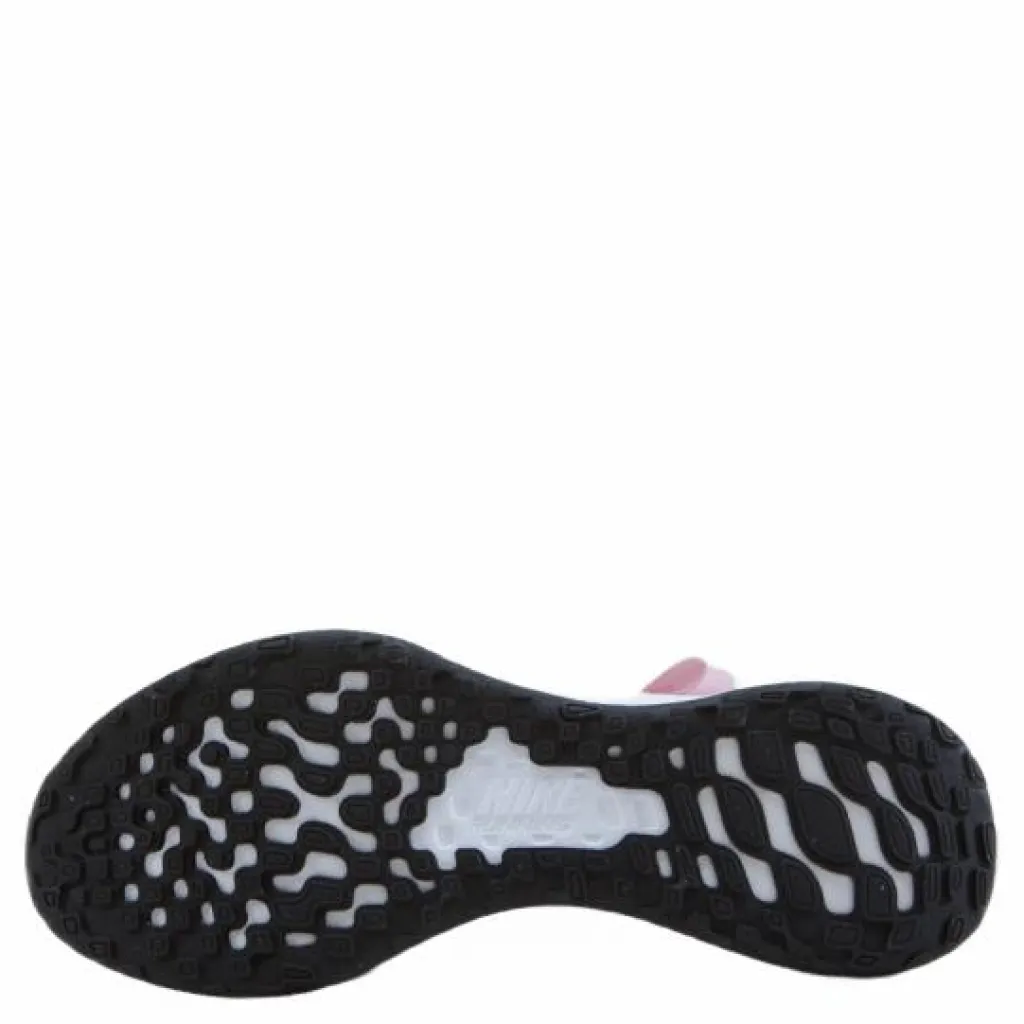 Nike Revolution 6 FlyEase Big Kids' Easy On/Off Road Running Shoes PINK FOAM /BLACK Rosa och Svart