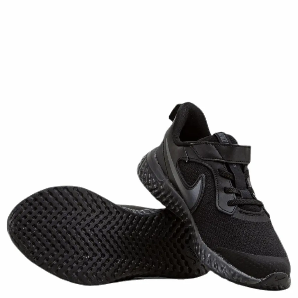 Nike Revolution 5 PS Little kids Black Svart Hot