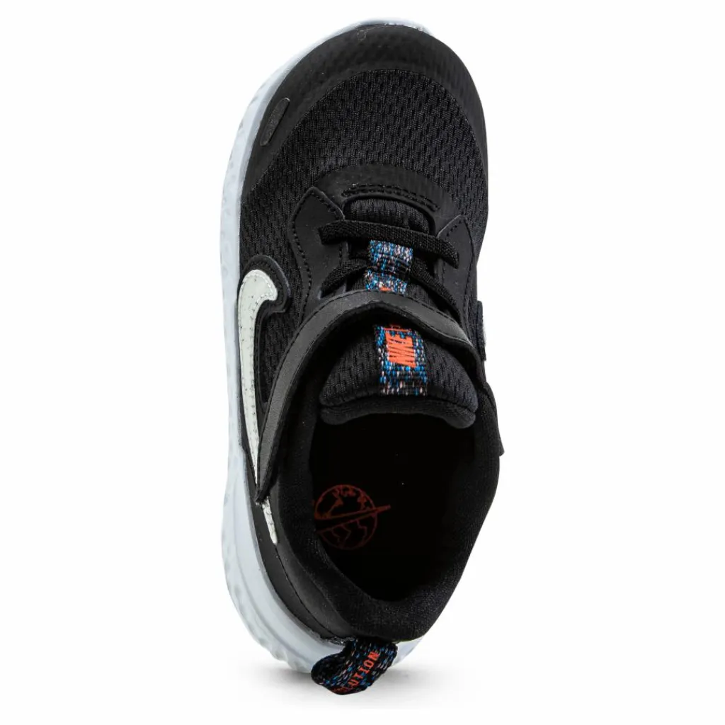 Nike Revolution 5 Recycled Toddler White/Black Svart Online