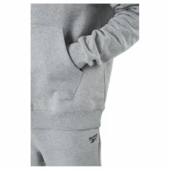 Reebok Ri Flc Oth Bl Hoodie Mgreyh/black Grå Clearance