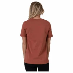 Ria Ss Fold Up Solid Tee Brown*Pieces Best