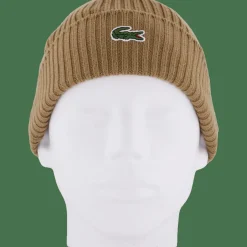 Rib Knit Brushed Wool Beanie Dpc*Lacoste Discount