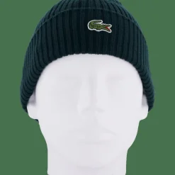 Lacoste Rib Knit Brushed Wool Beanie Sinople Yzp Green Best