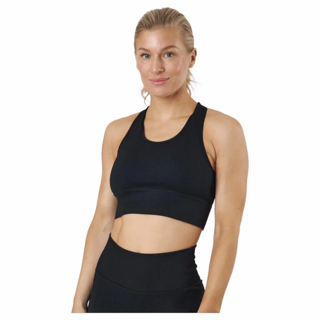 Rib Seamless Crop Top Black*BLACC