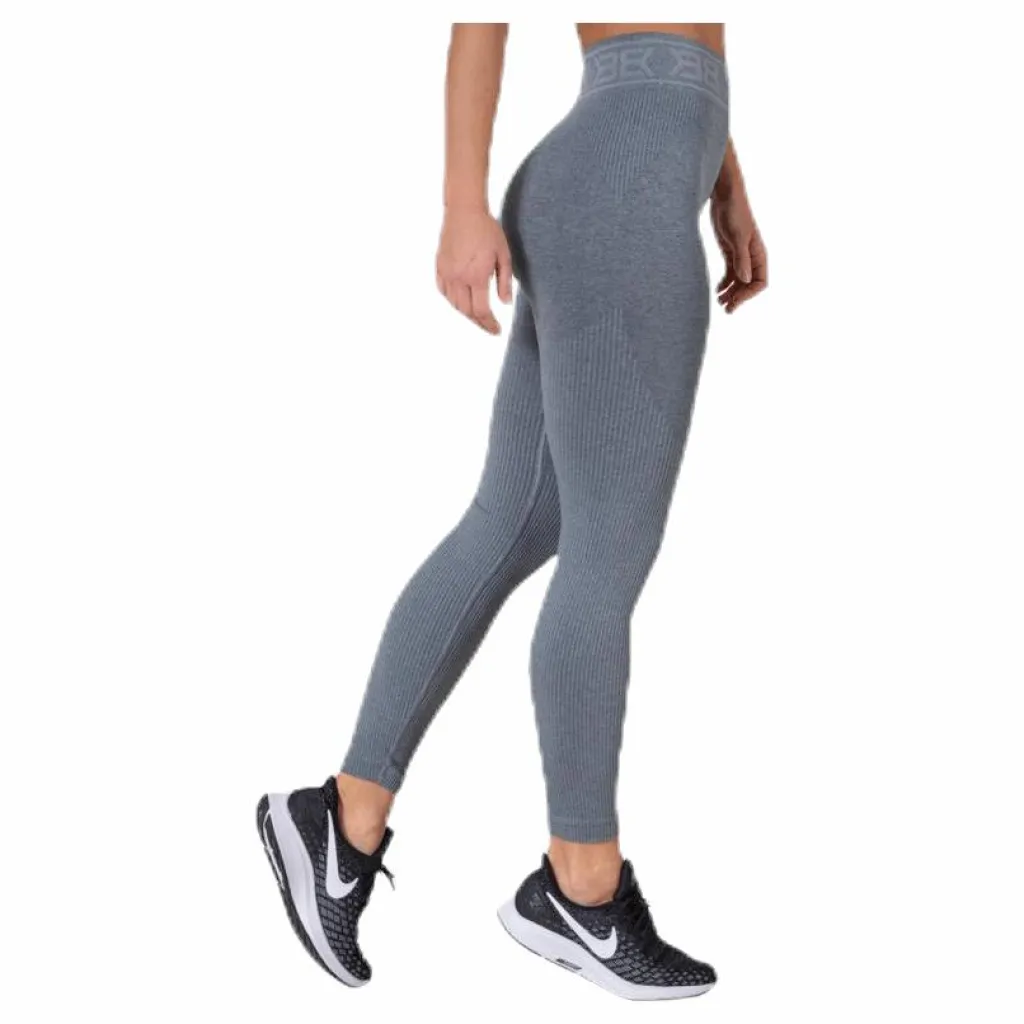 Better Bodies Rib Seamless Legging Grey Grå Hot