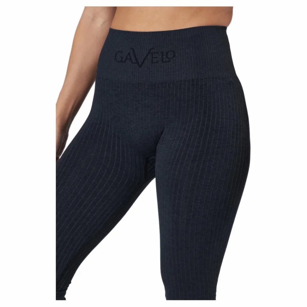 Gavelo Ribbed Black Sand Melange Seam Black Svart Online